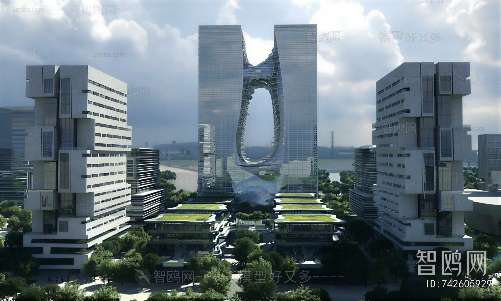 Modern Appearance Of Commercial Building