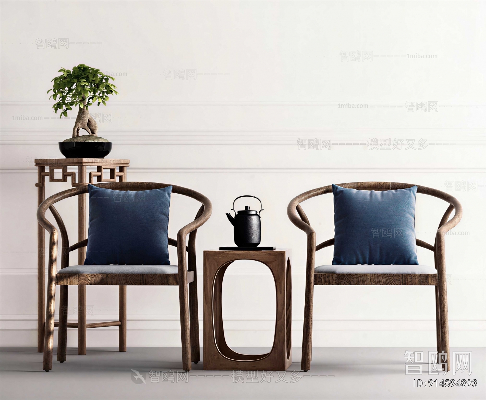 New Chinese Style Lounge Chair