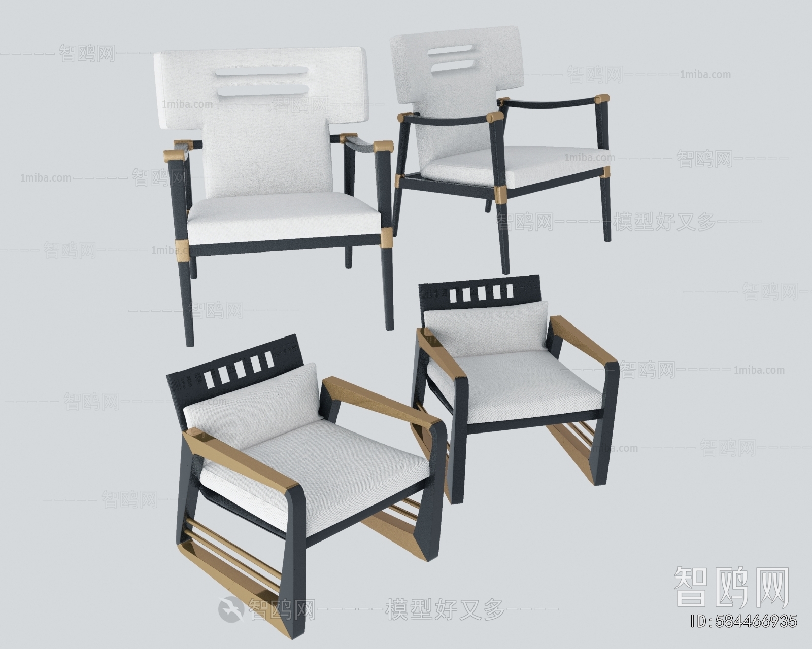 New Chinese Style Lounge Chair