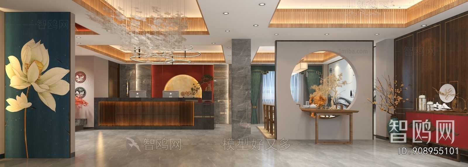 New Chinese Style Lobby Hall