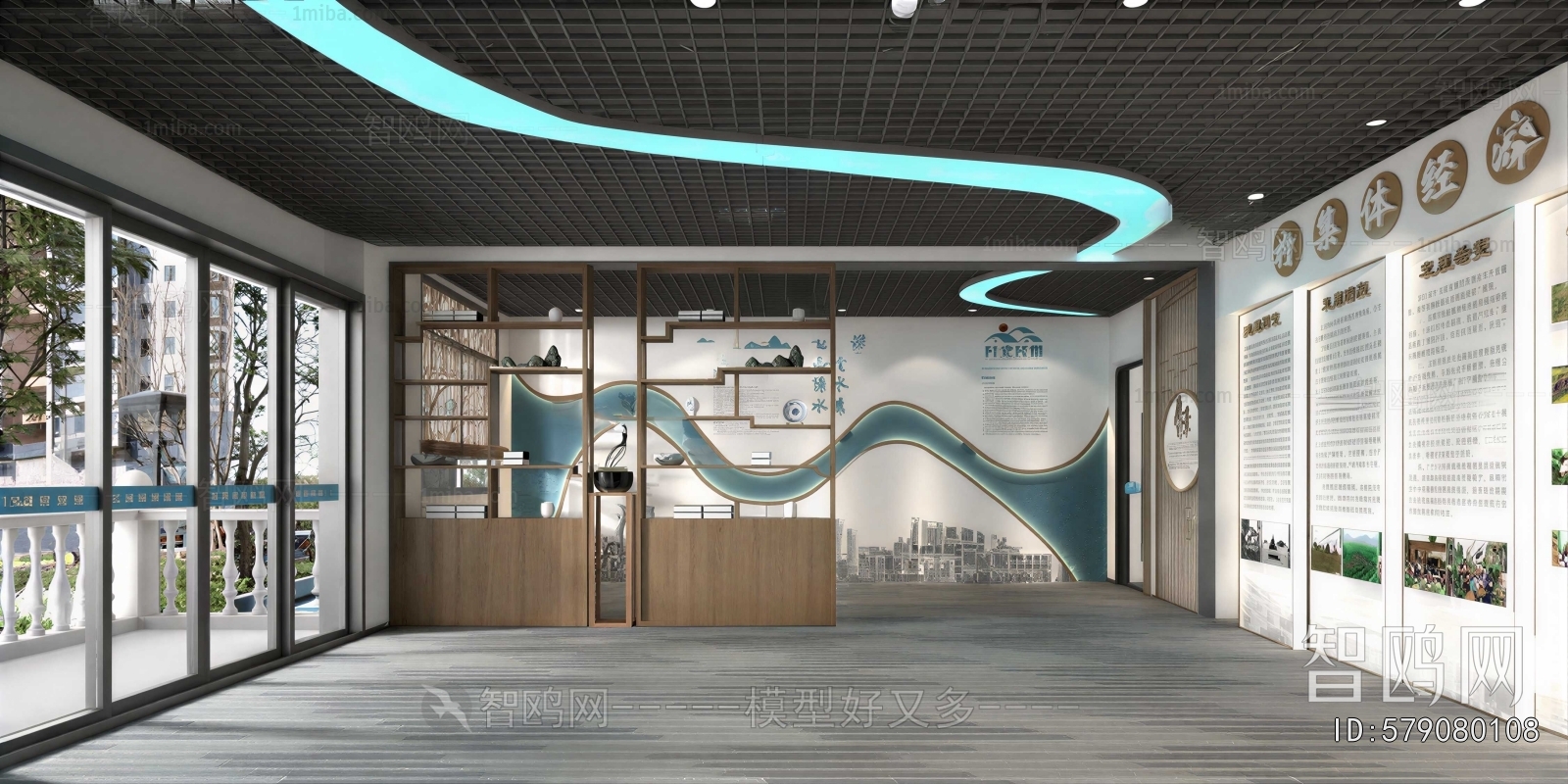 New Chinese Style Exhibition Hall