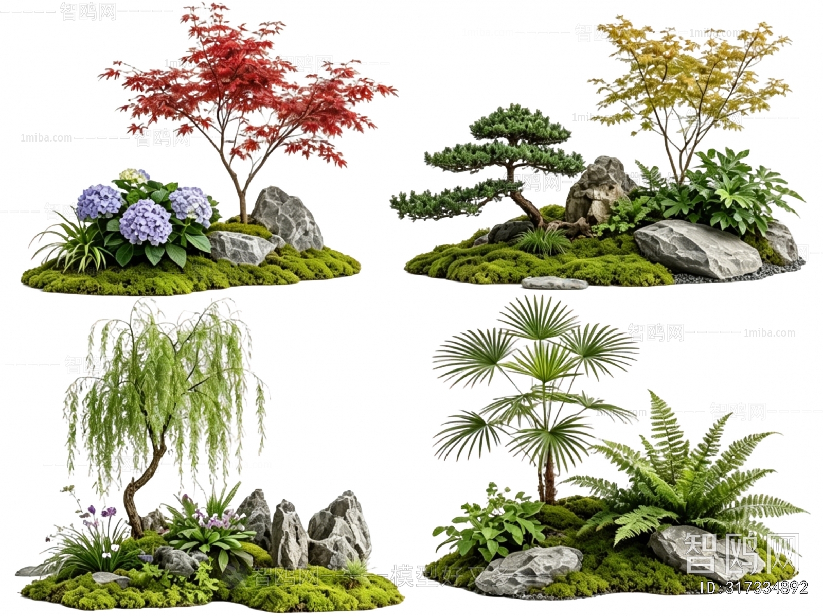 New Chinese Style Plant Landscaping