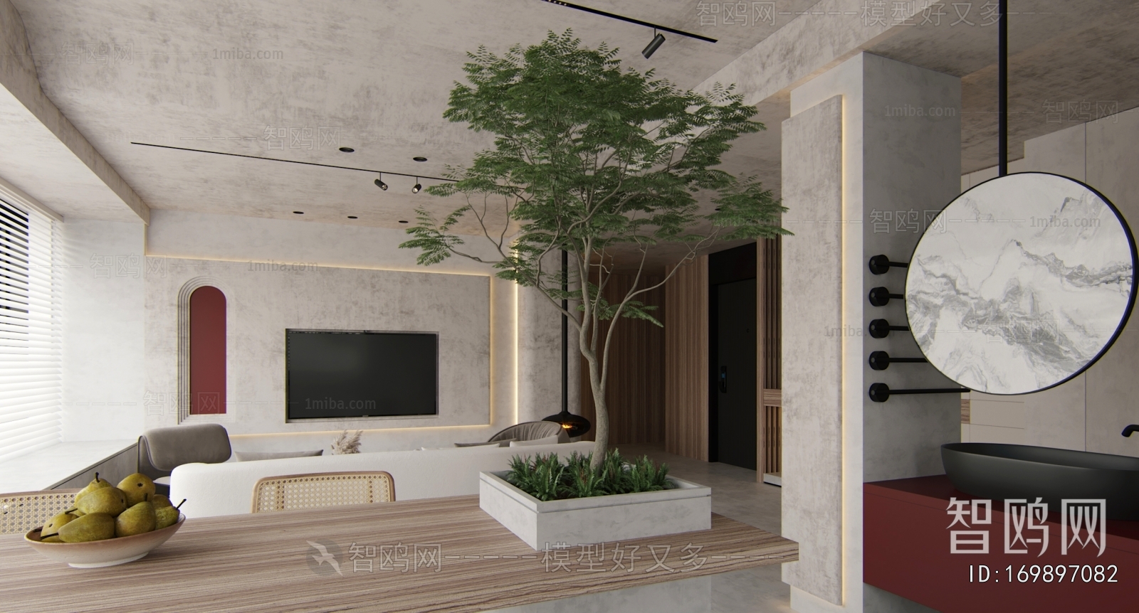 Wabi-sabi Style A Living Room