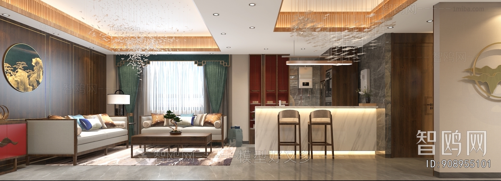 New Chinese Style Lobby Hall