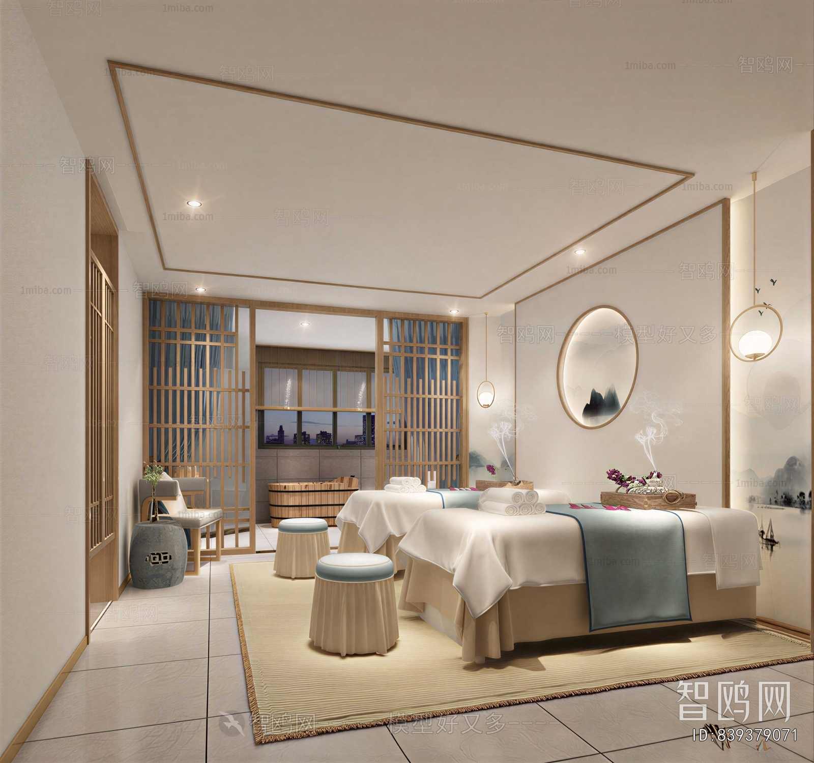 New Chinese Style SPA Foot Bath