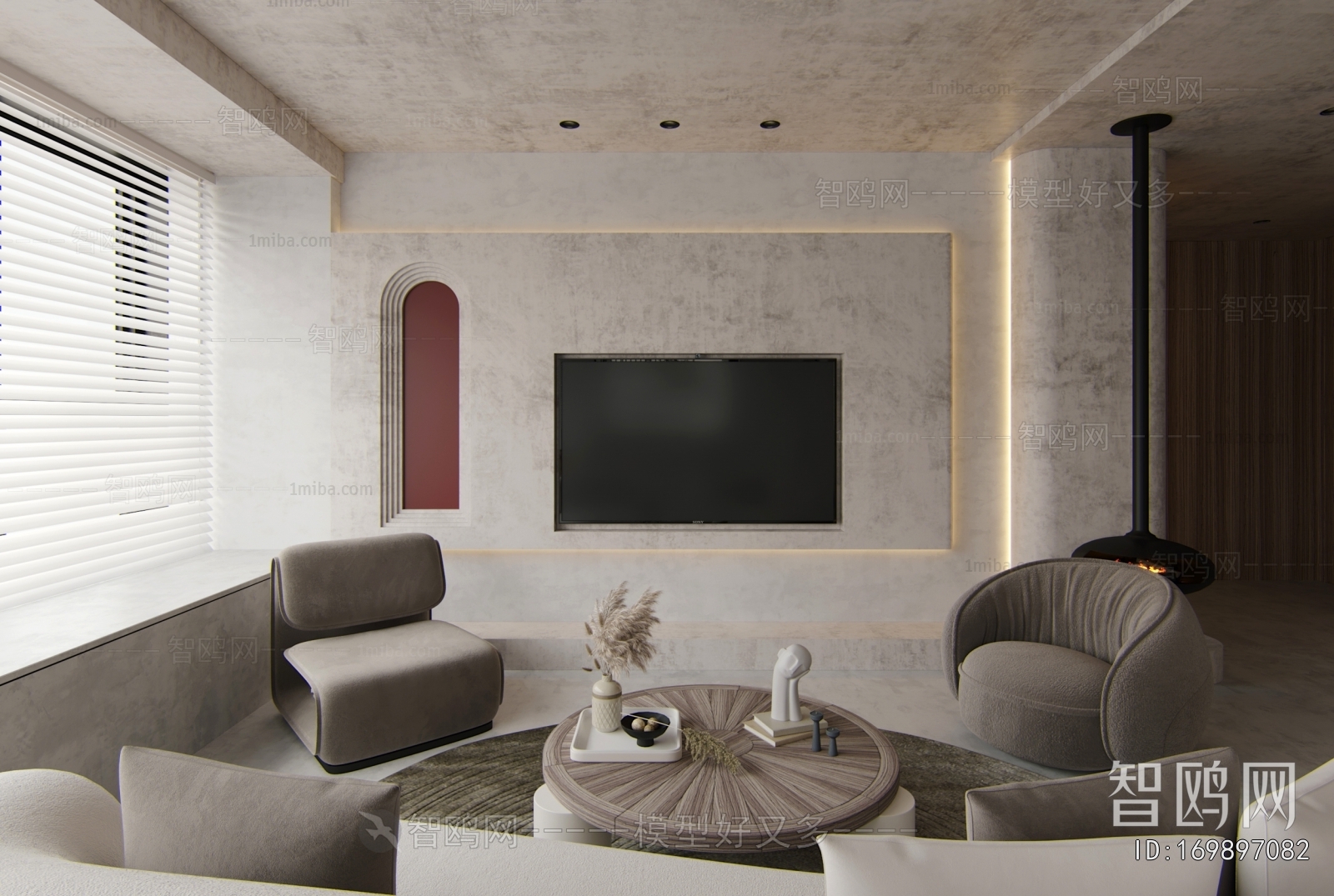 Wabi-sabi Style A Living Room