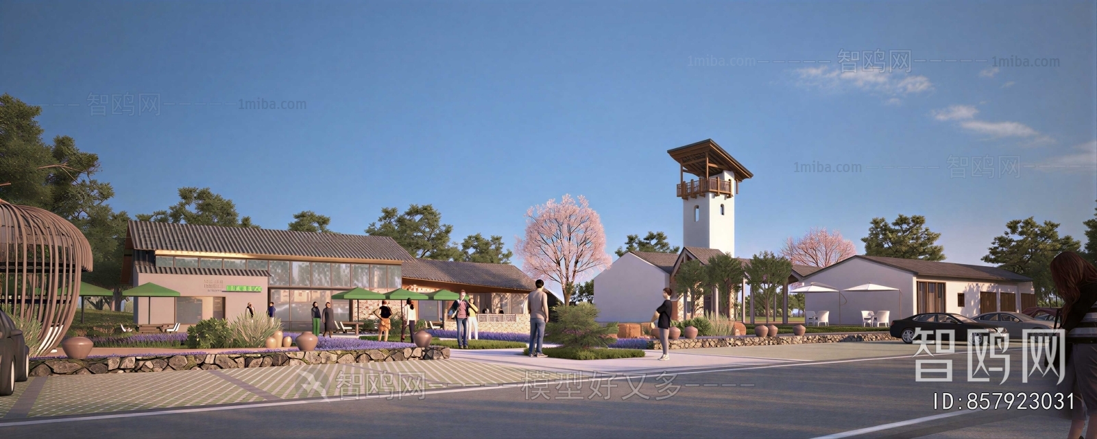 New Chinese Style Park Landscape