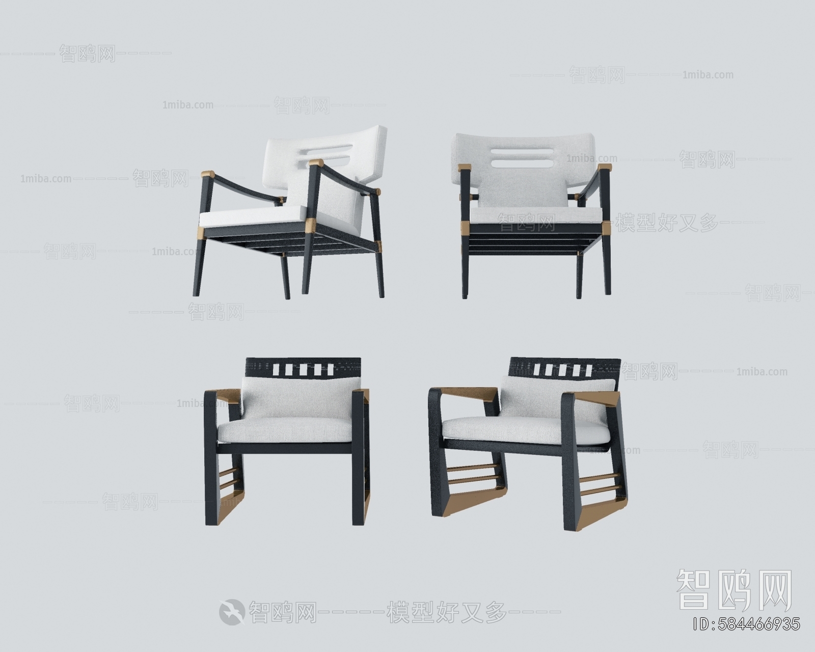 New Chinese Style Lounge Chair