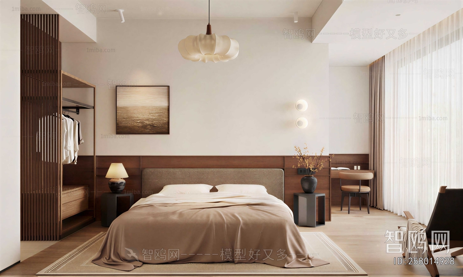 Wabi-sabi Style Bedroom