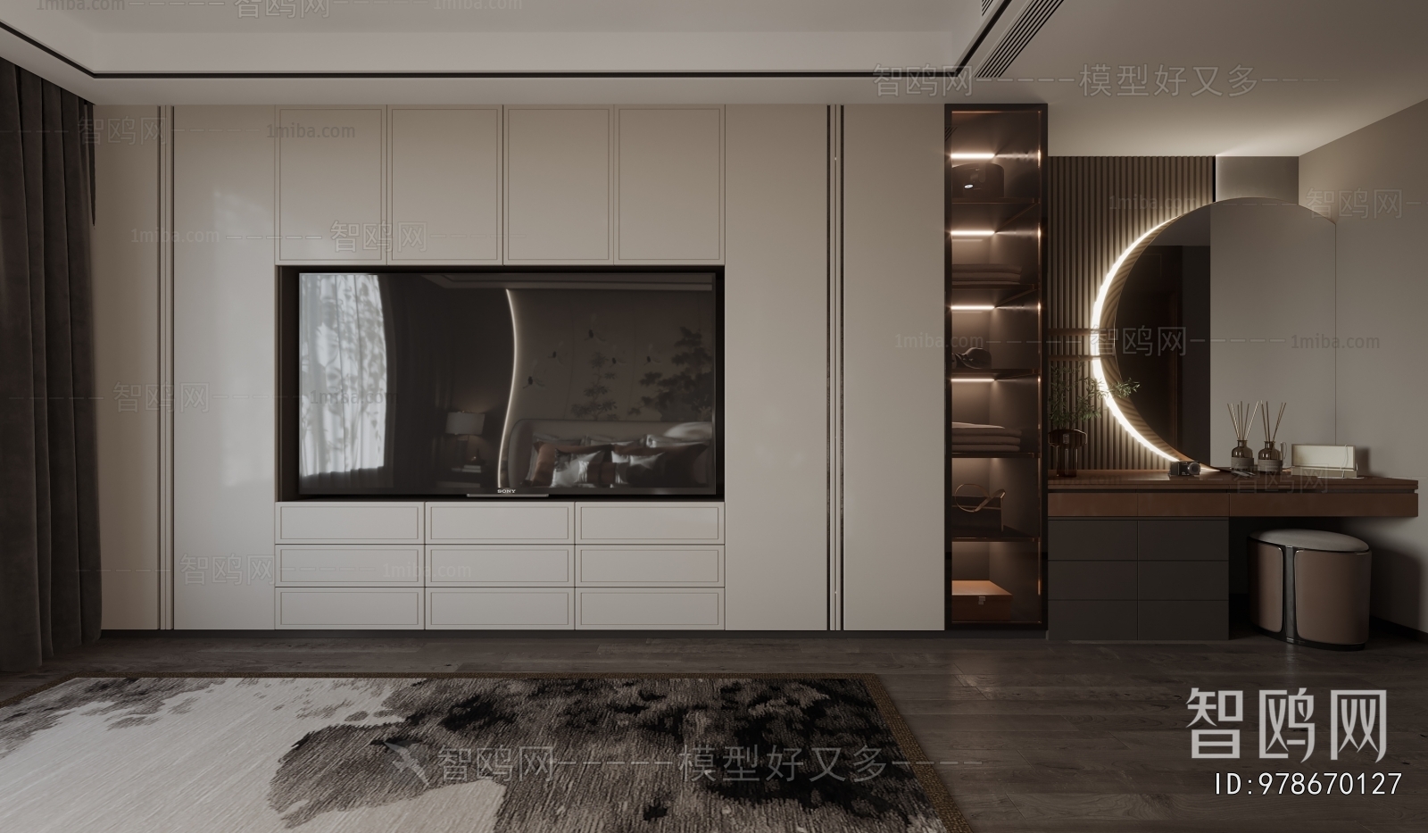 New Chinese Style Bedroom