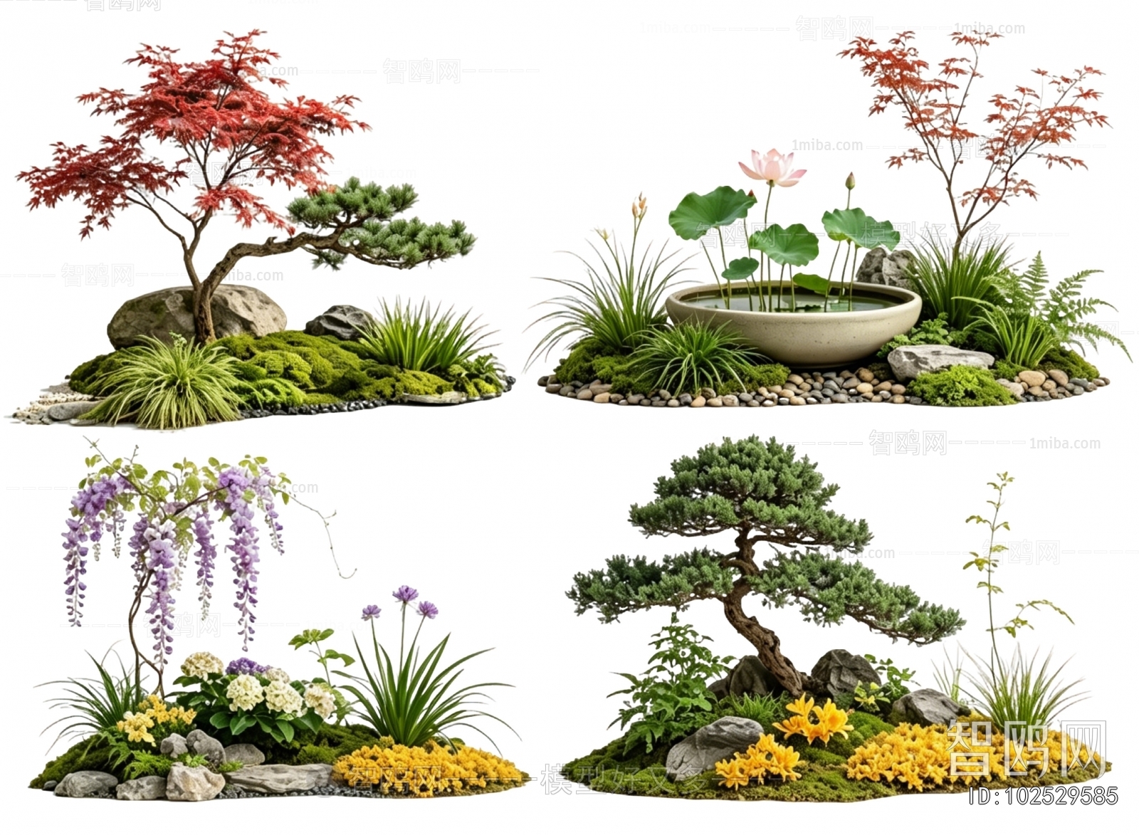 New Chinese Style Plant Landscaping