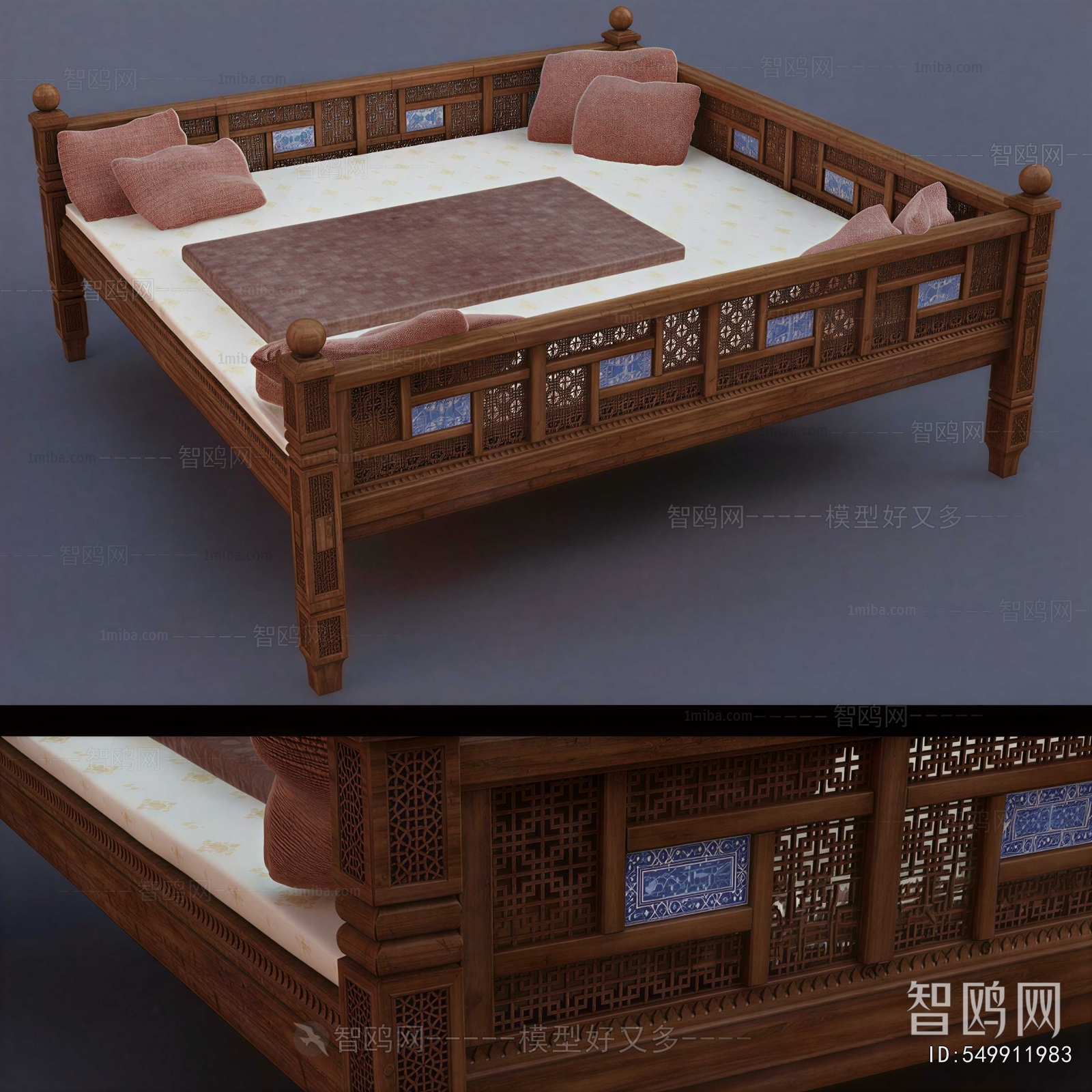 Chinese Style Arhat Bed