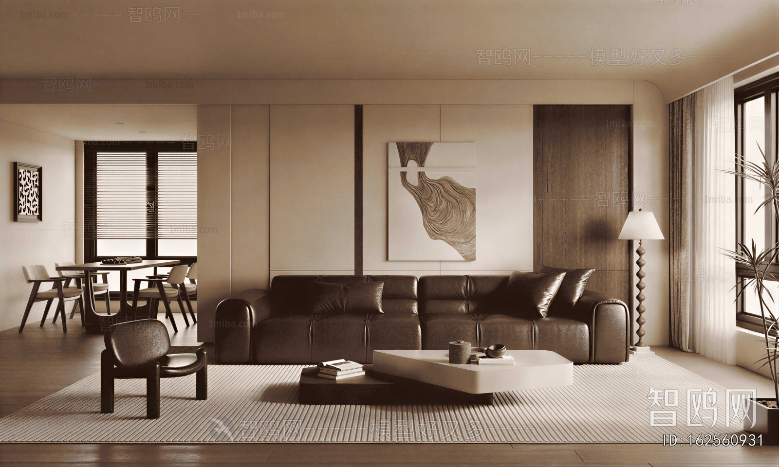 Wabi-sabi Style A Living Room