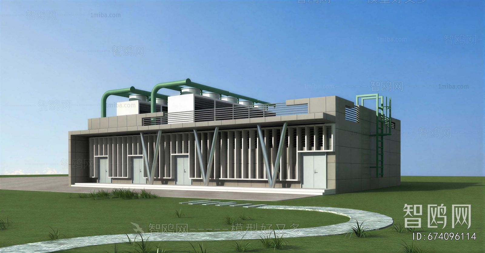 Modern Industrial Building