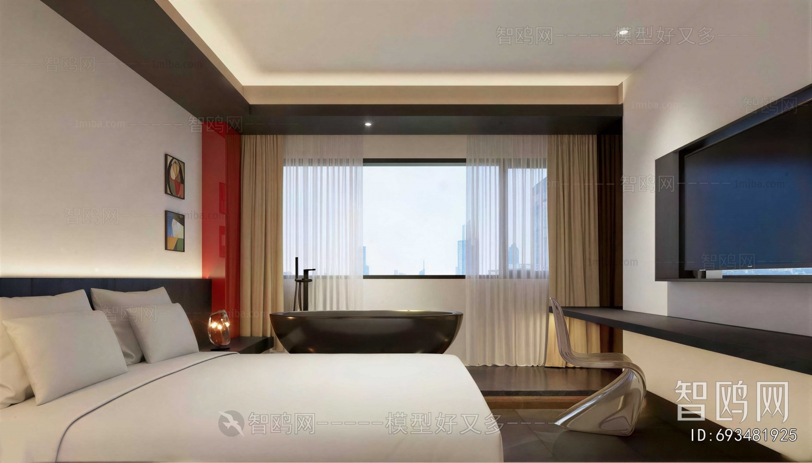 Modern Guest Room