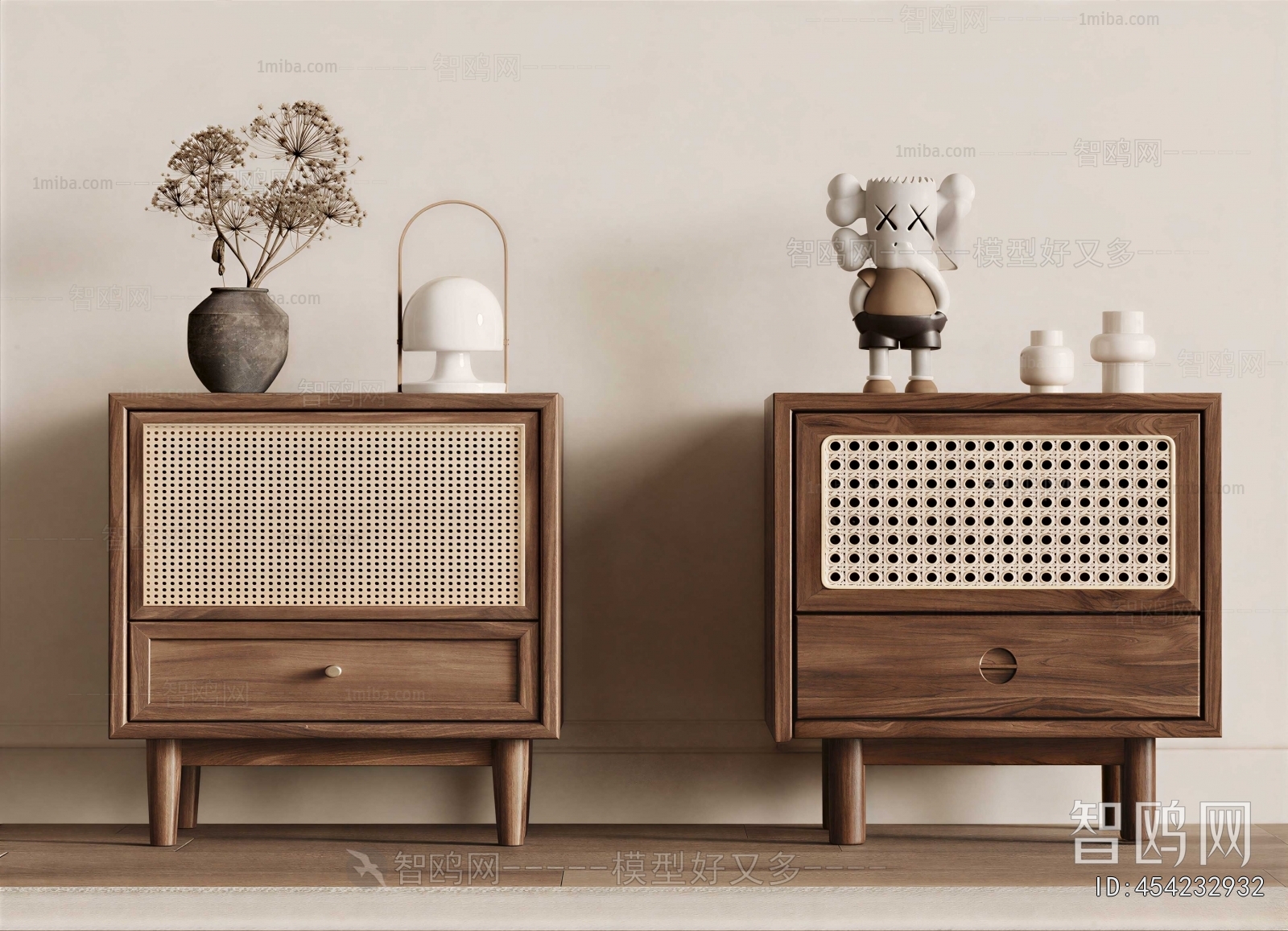 Nordic Style Bedside Cupboard