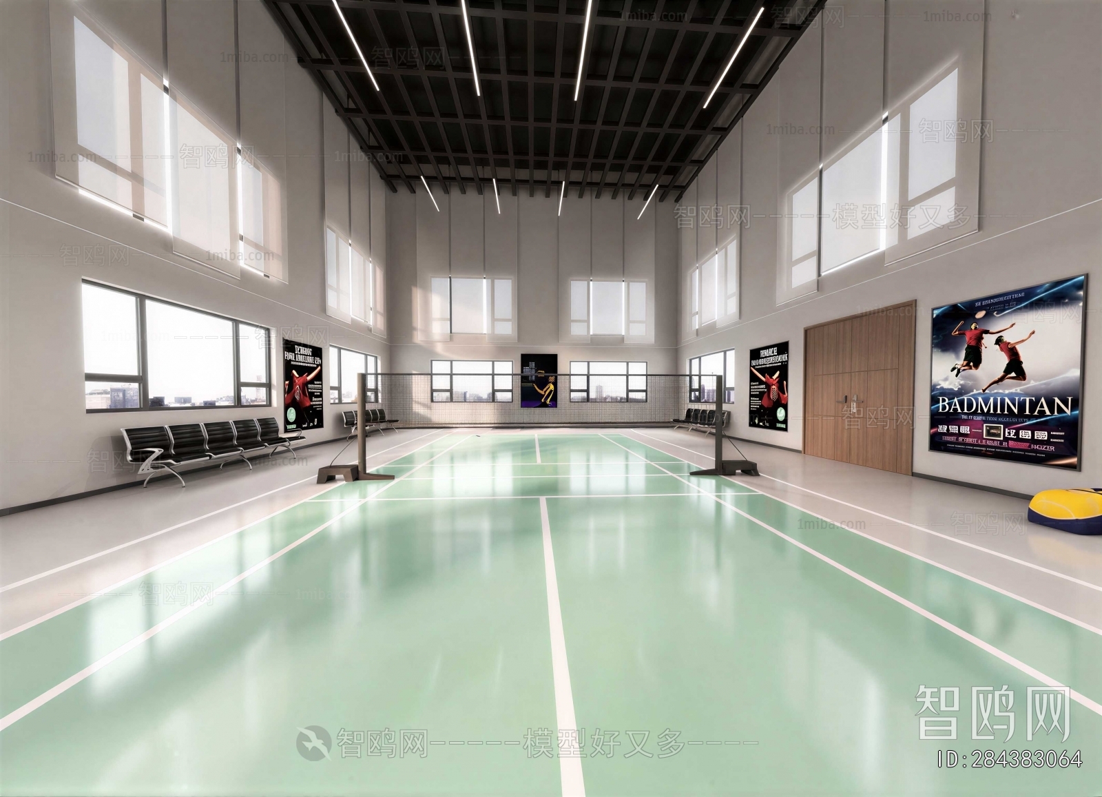 Modern Indoor Badminton Court