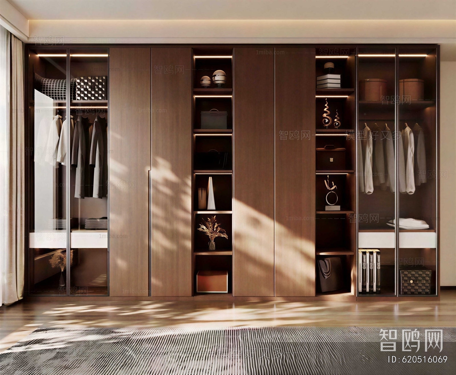 Modern Clothes Storage Area