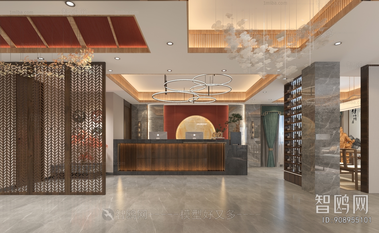 New Chinese Style Lobby Hall