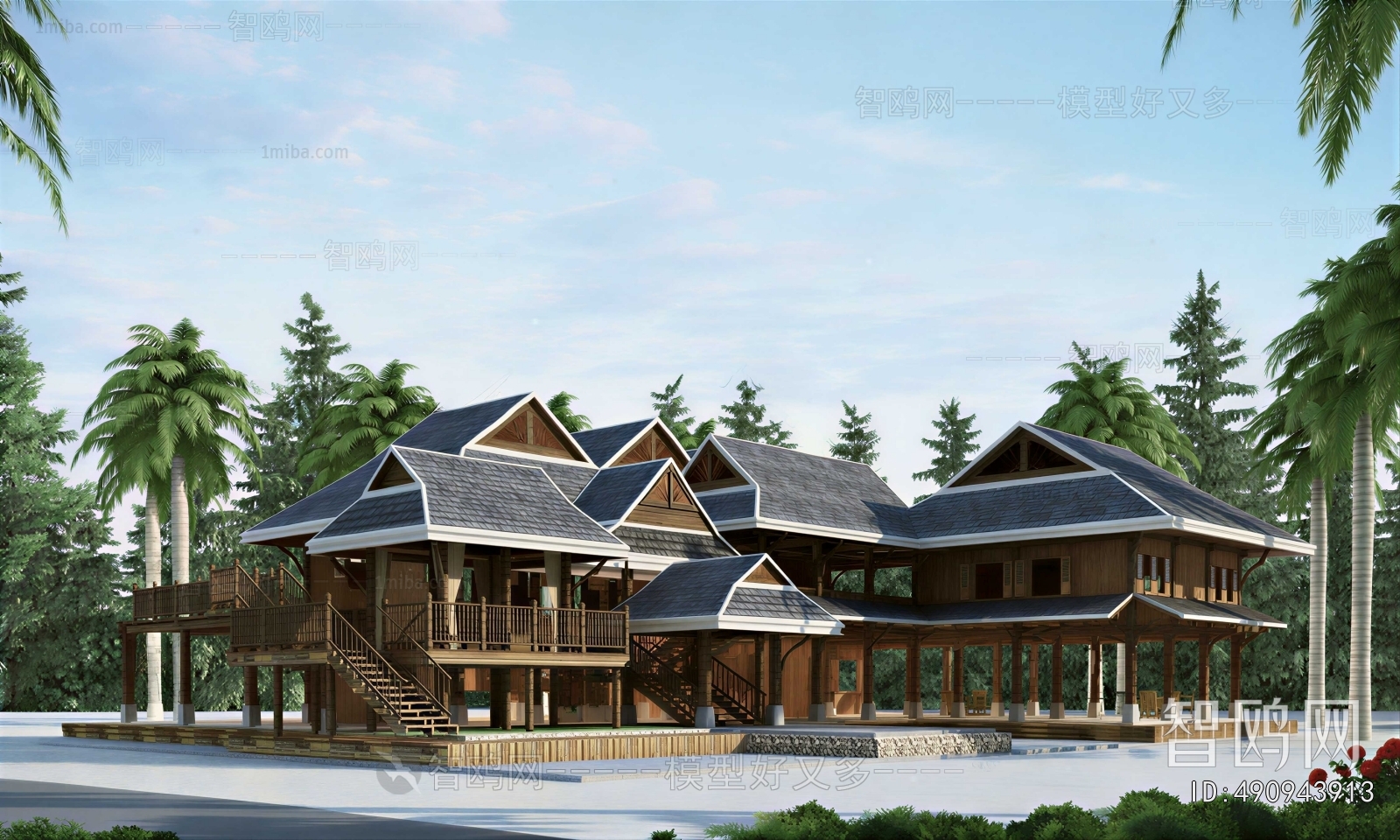 Southeast Asian Style Public Building