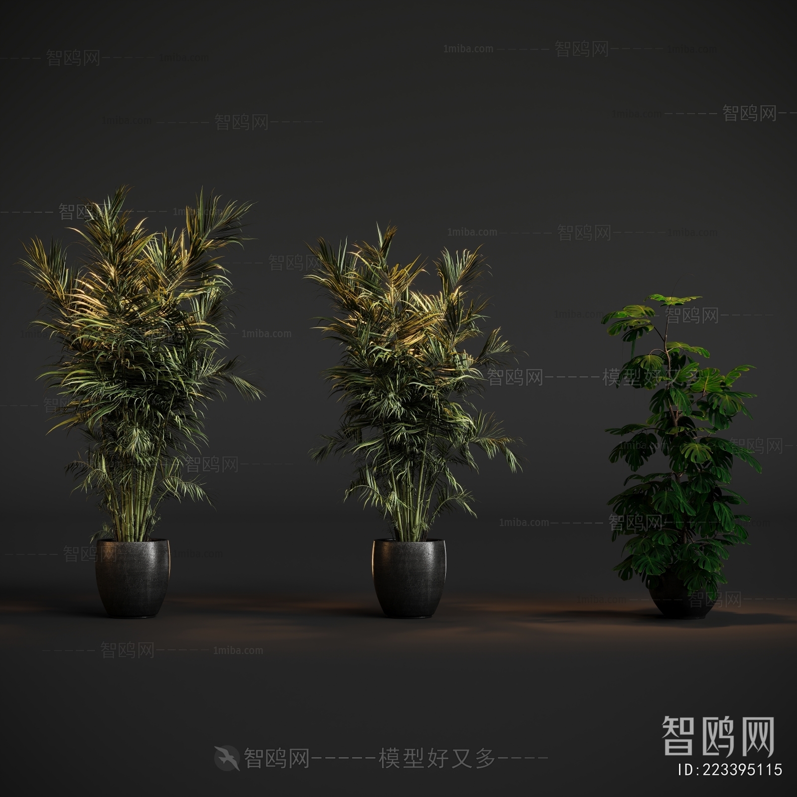 Modern Ground Green Plant Potted Plants