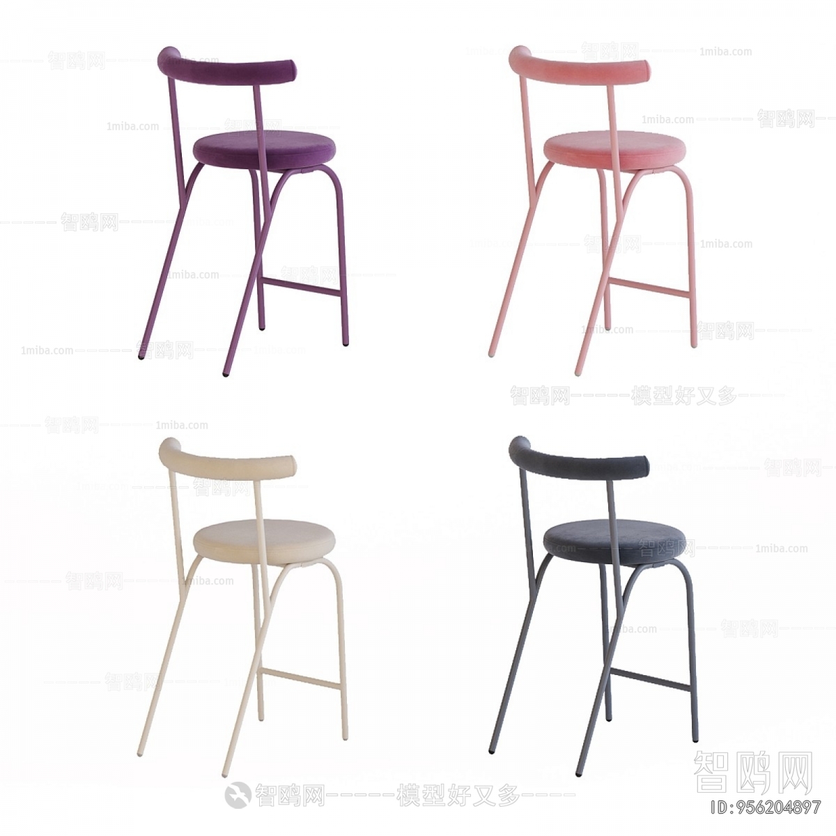 Nordic Style Bar Chair