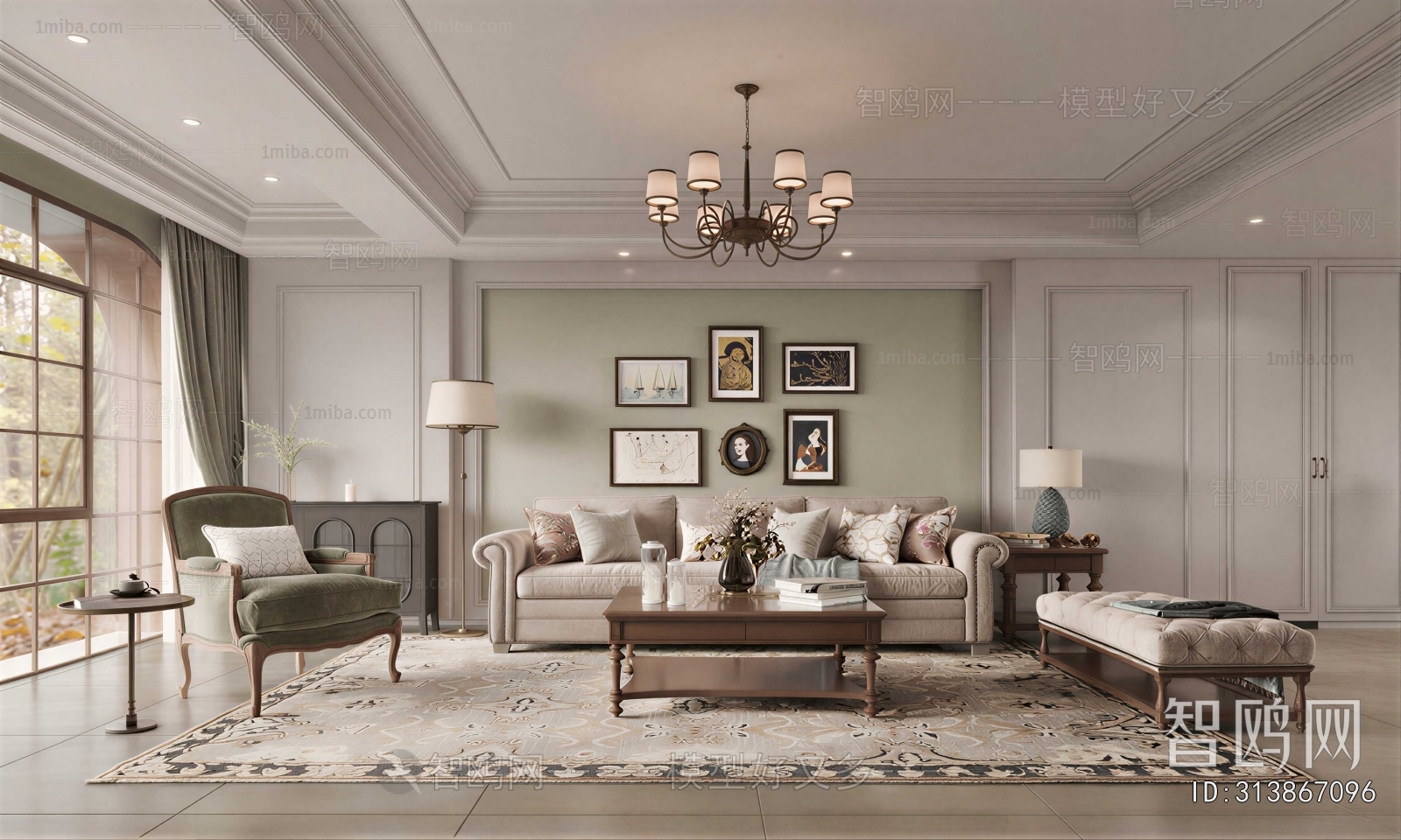 American Style A Living Room