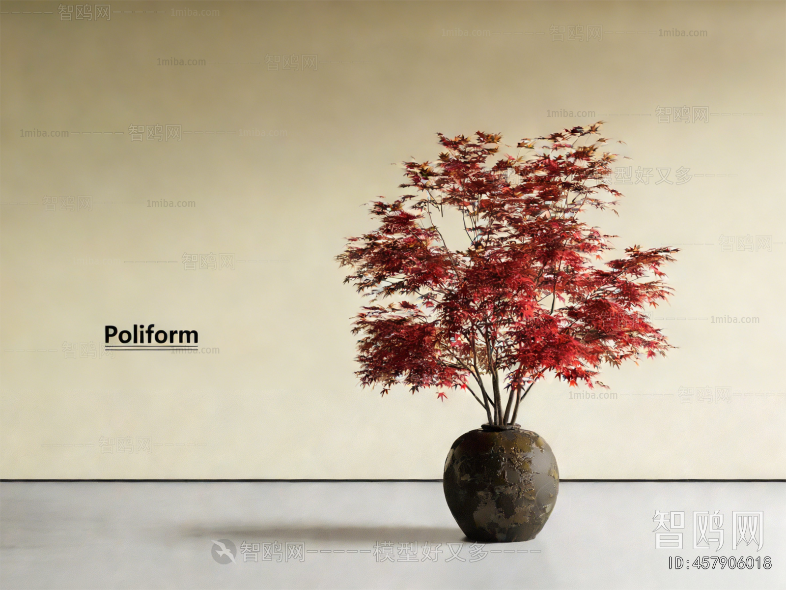Wabi-sabi Style Ground Green Plant Potted Plants