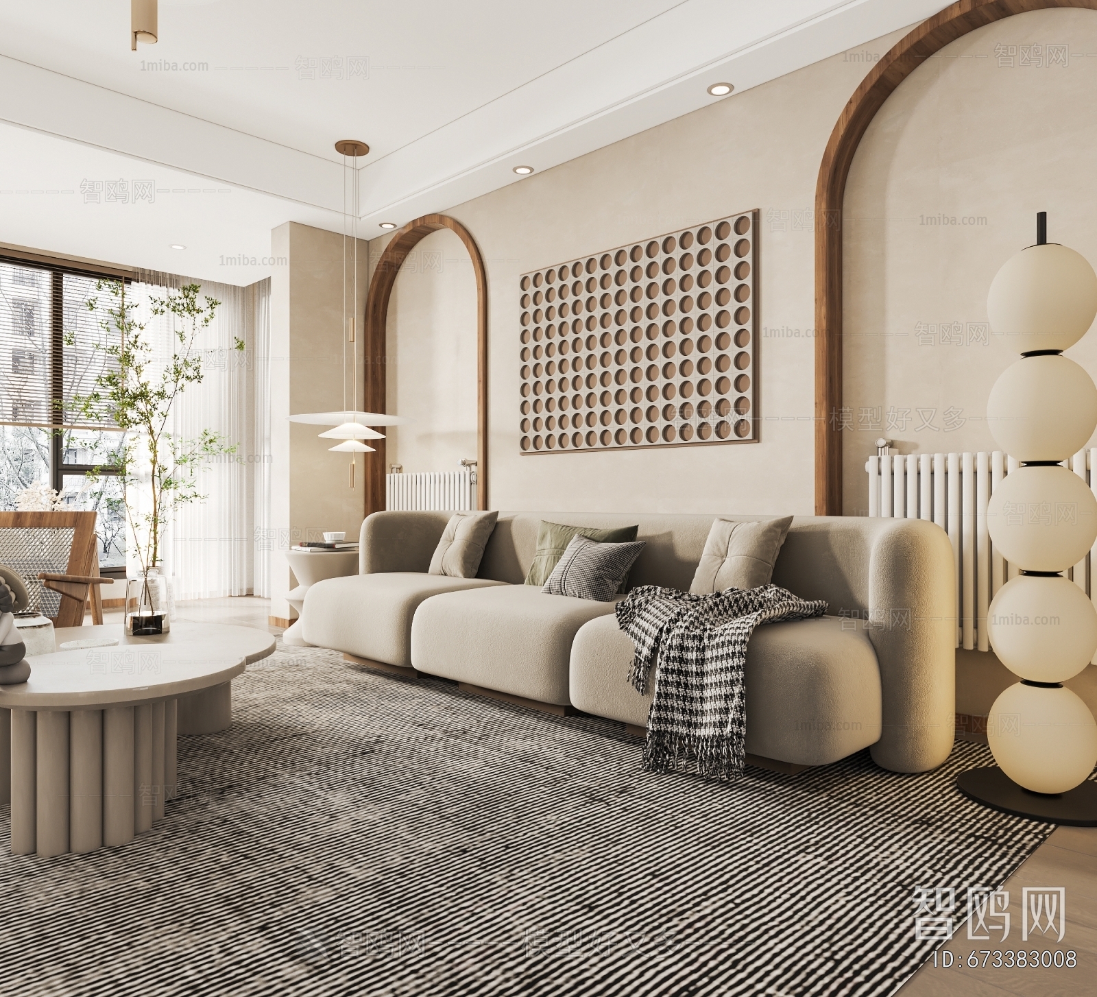Wabi-sabi Style A Living Room