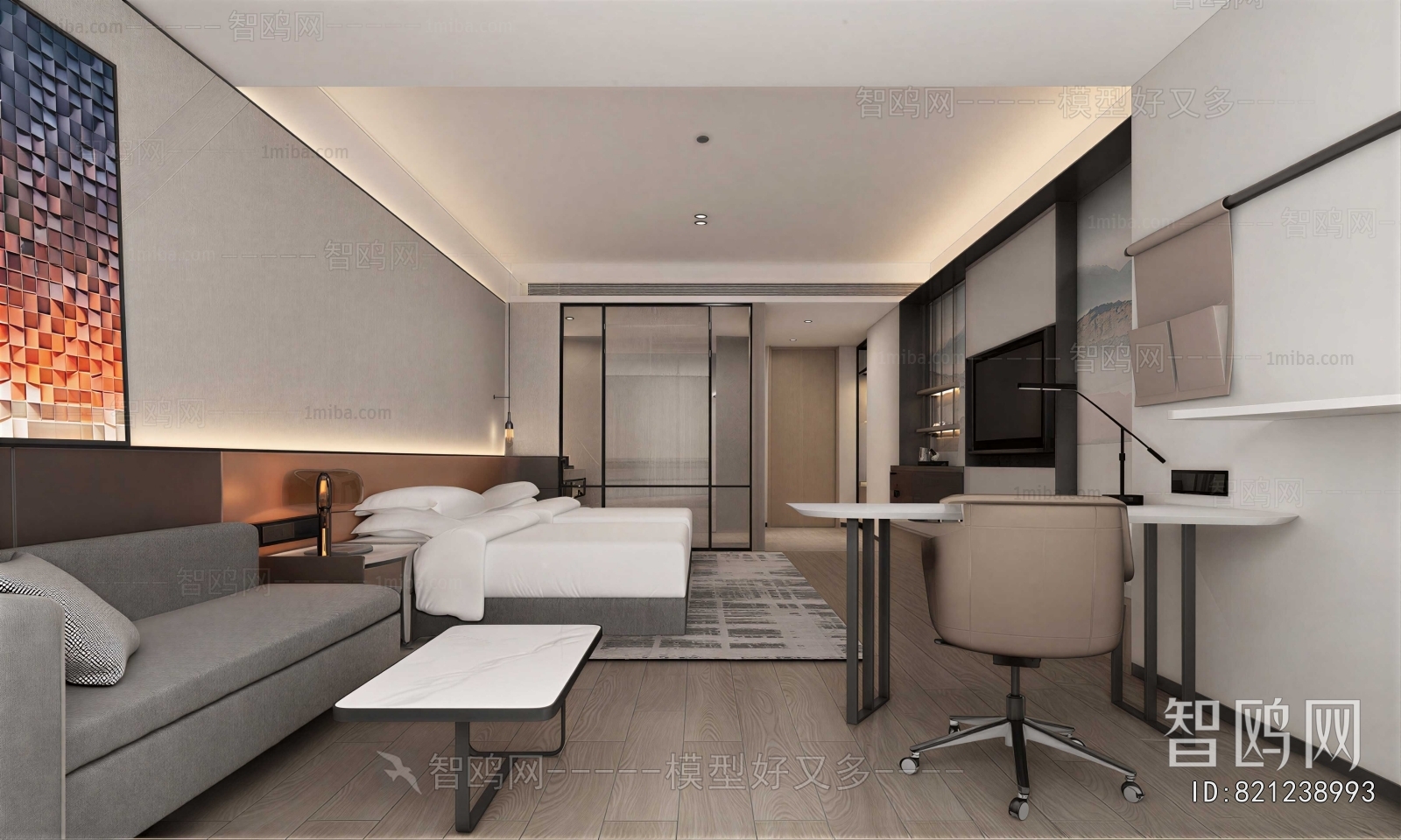 Modern Guest Room