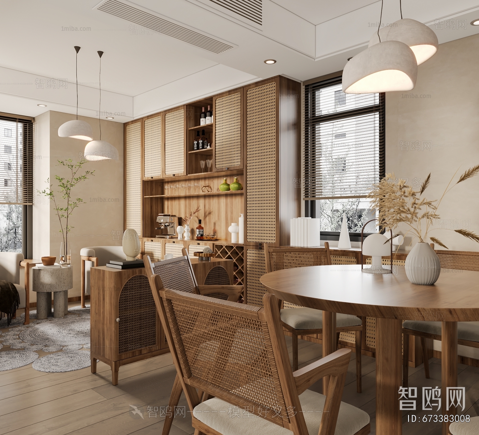 Wabi-sabi Style A Living Room
