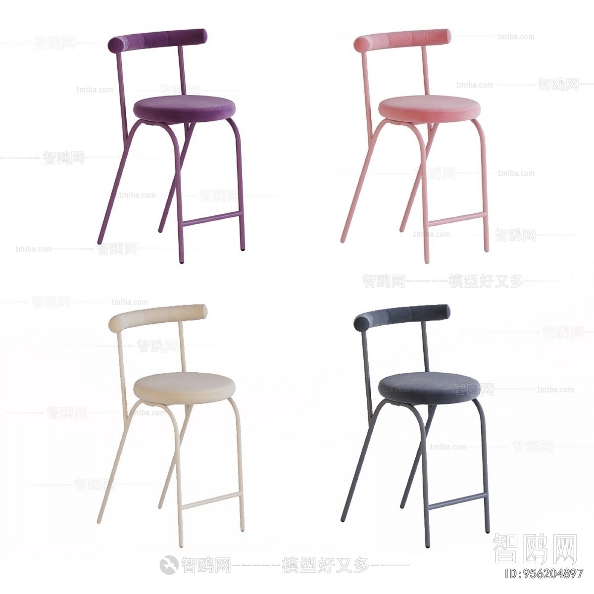 Nordic Style Bar Chair