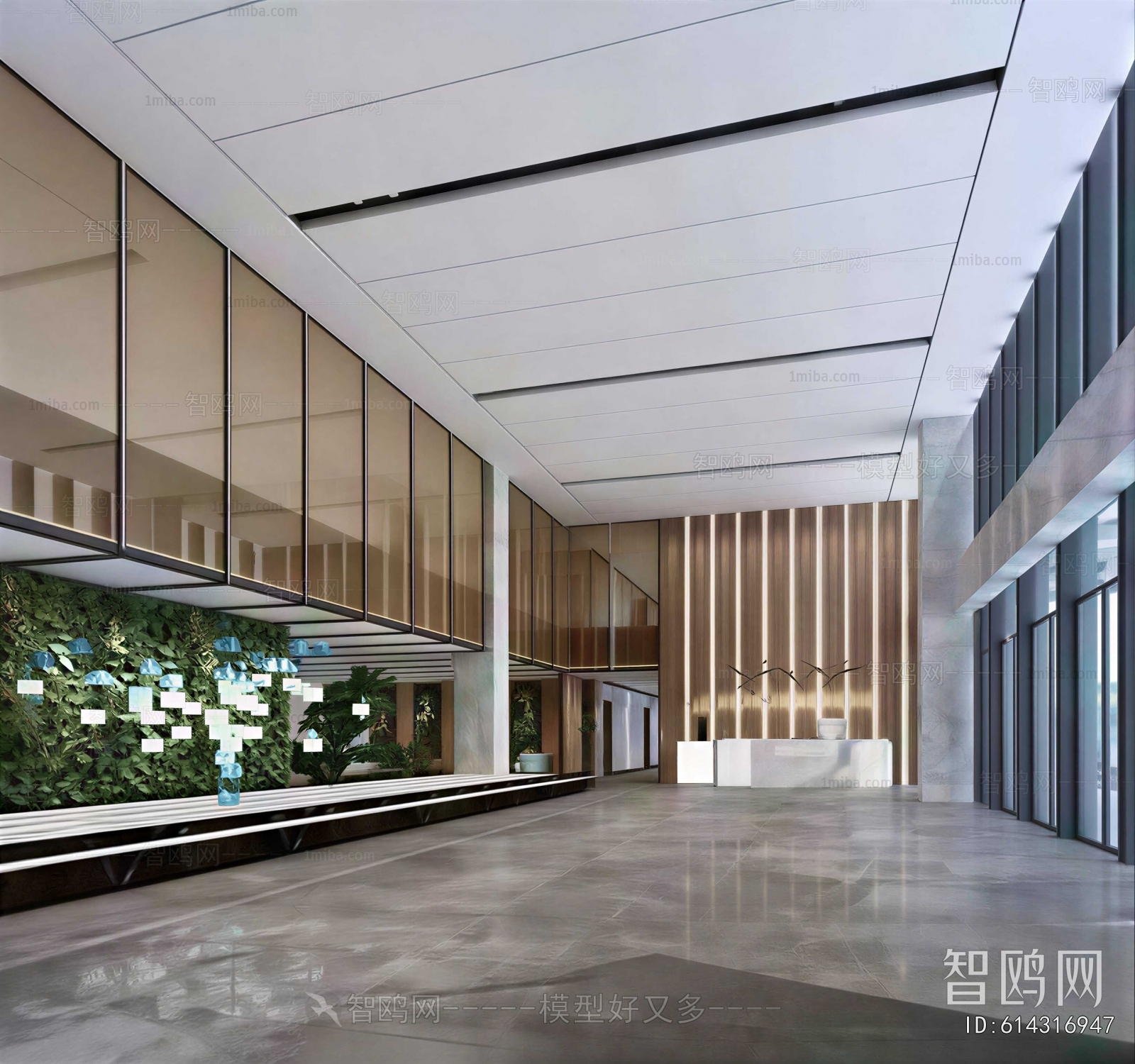 Modern Office Reception Desk