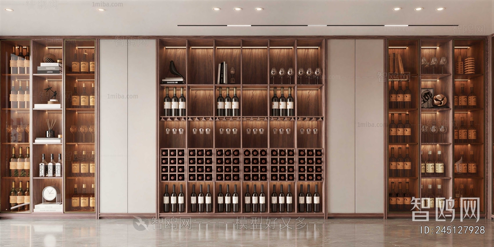 New Chinese Style Wine Cabinet
