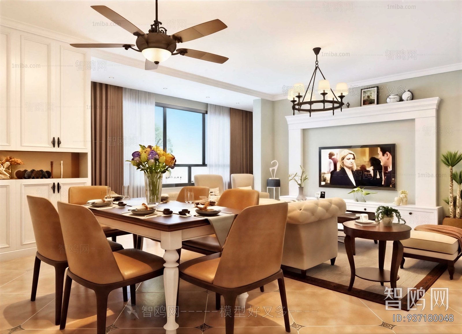American Style A Living Room