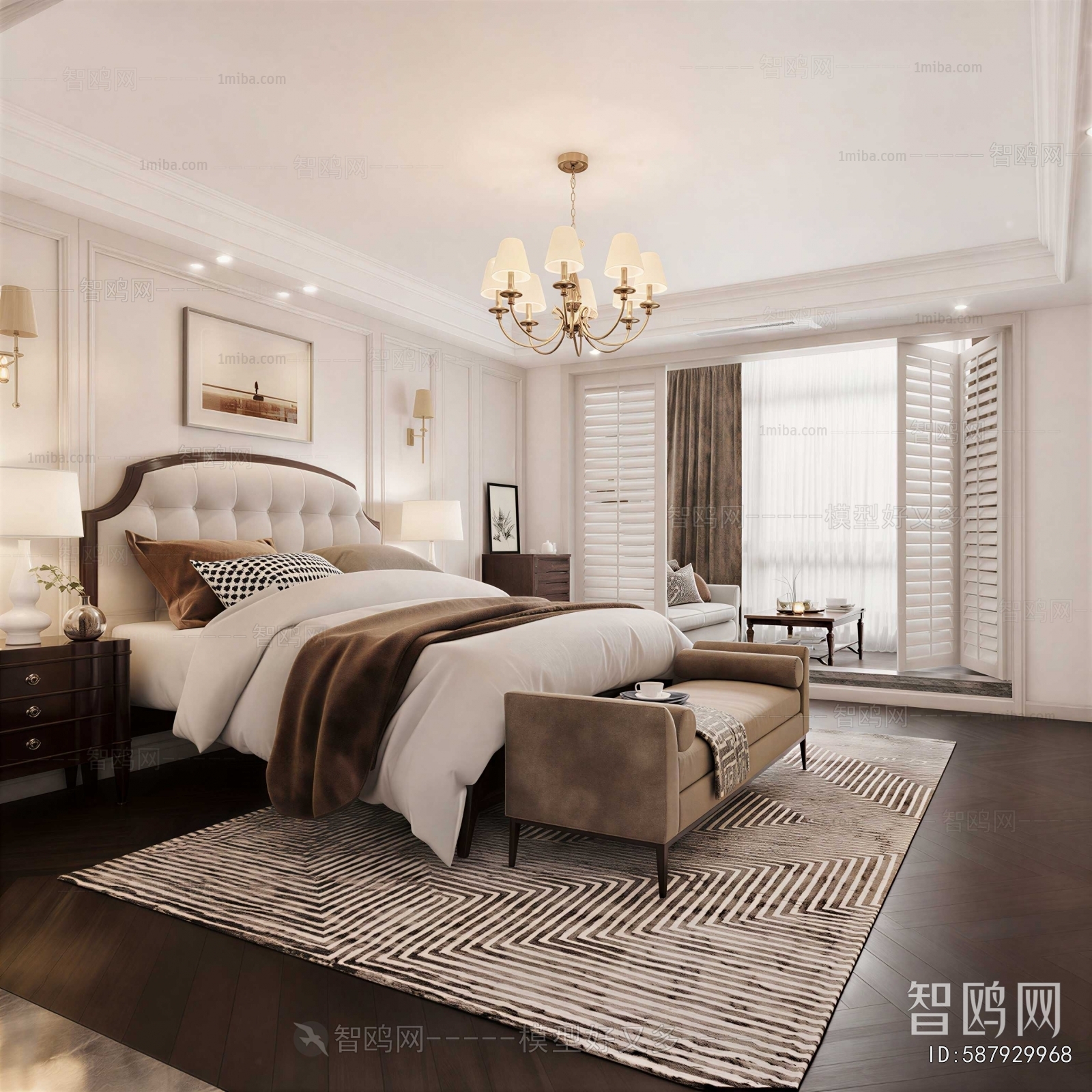 American Style Bedroom