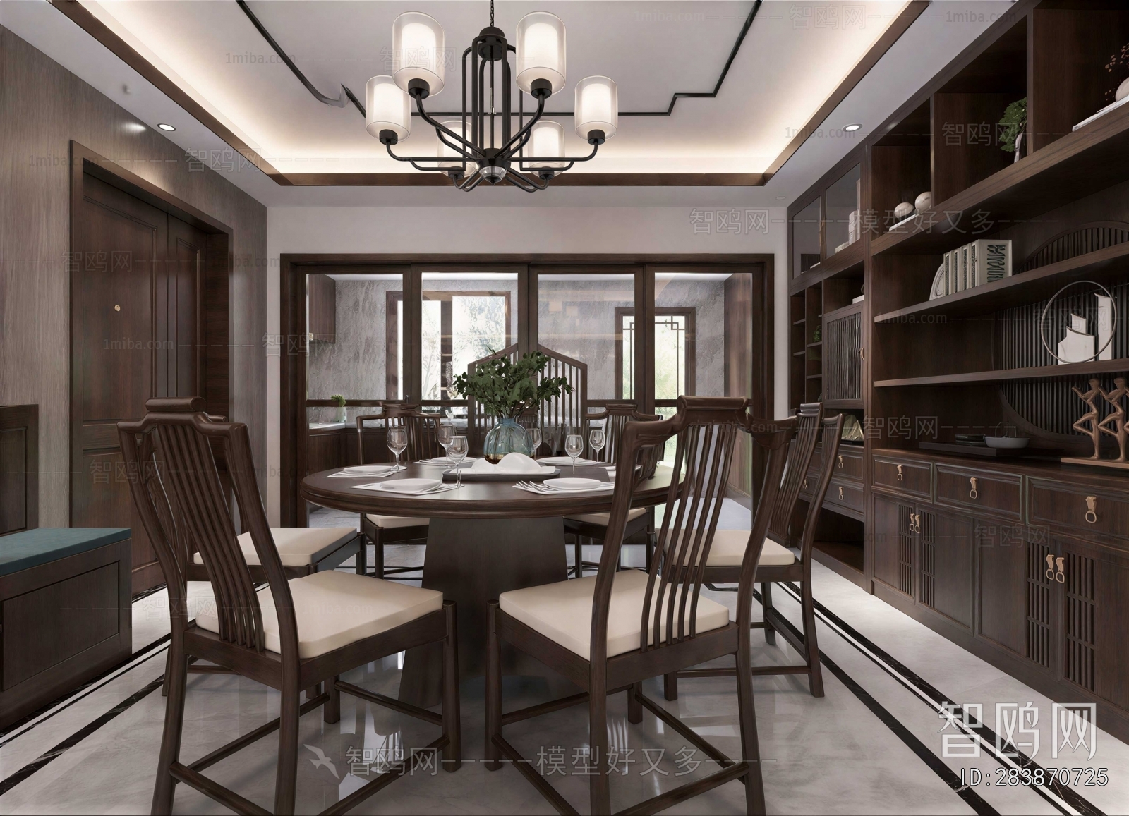 New Chinese Style Dining Room