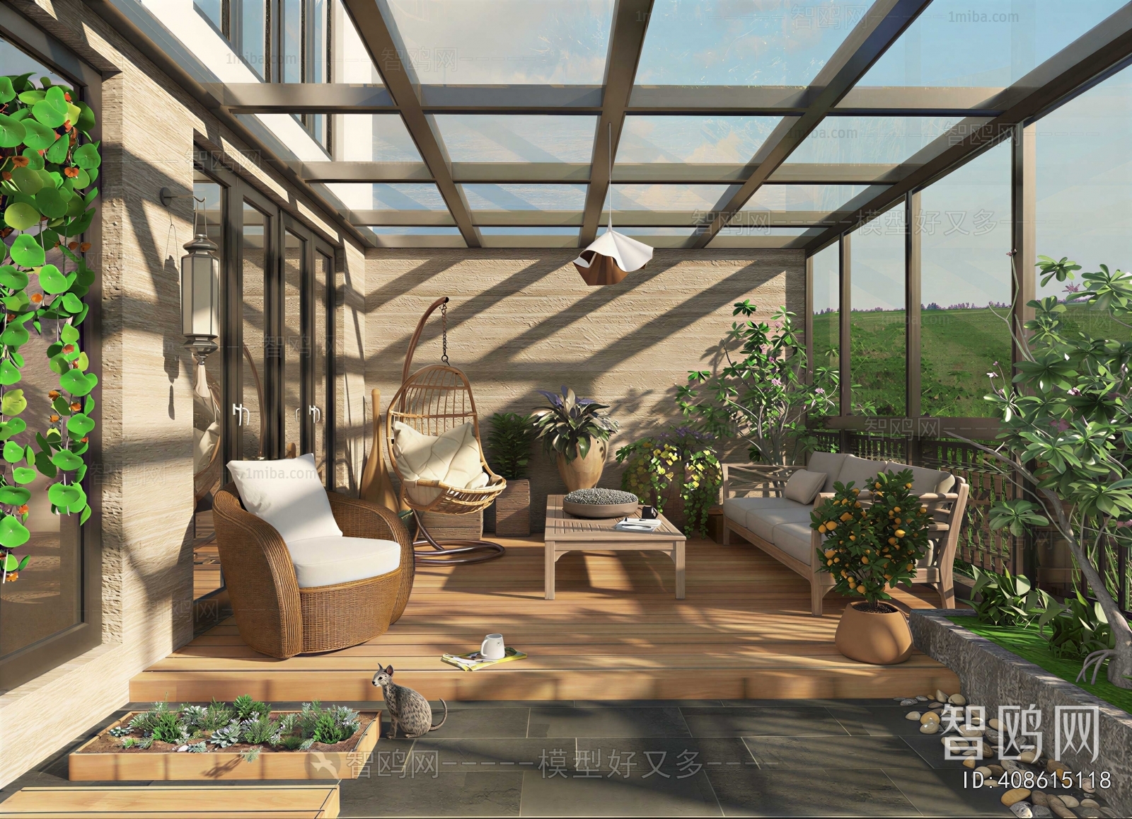 Modern Glass Sun Room