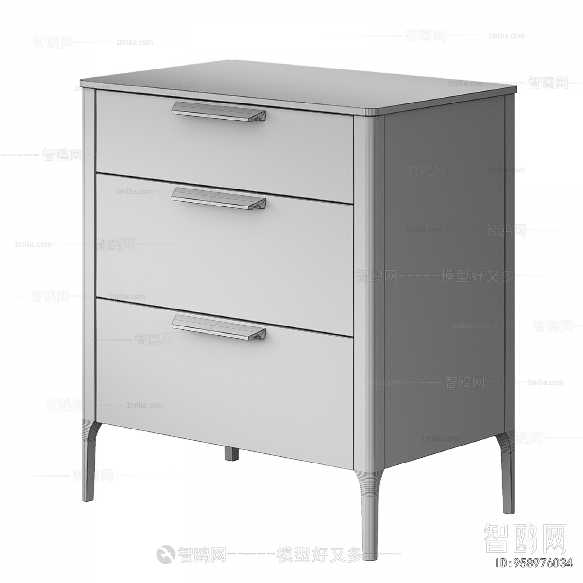 Nordic Style Bedside Cupboard
