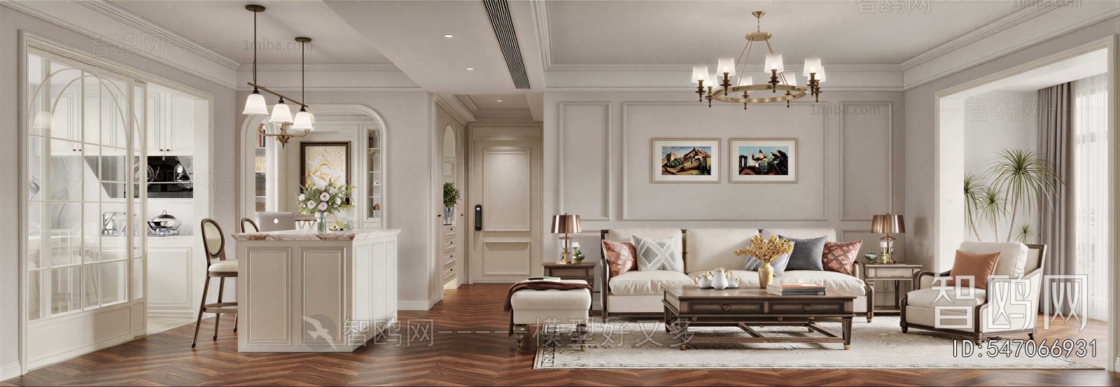 American Style A Living Room