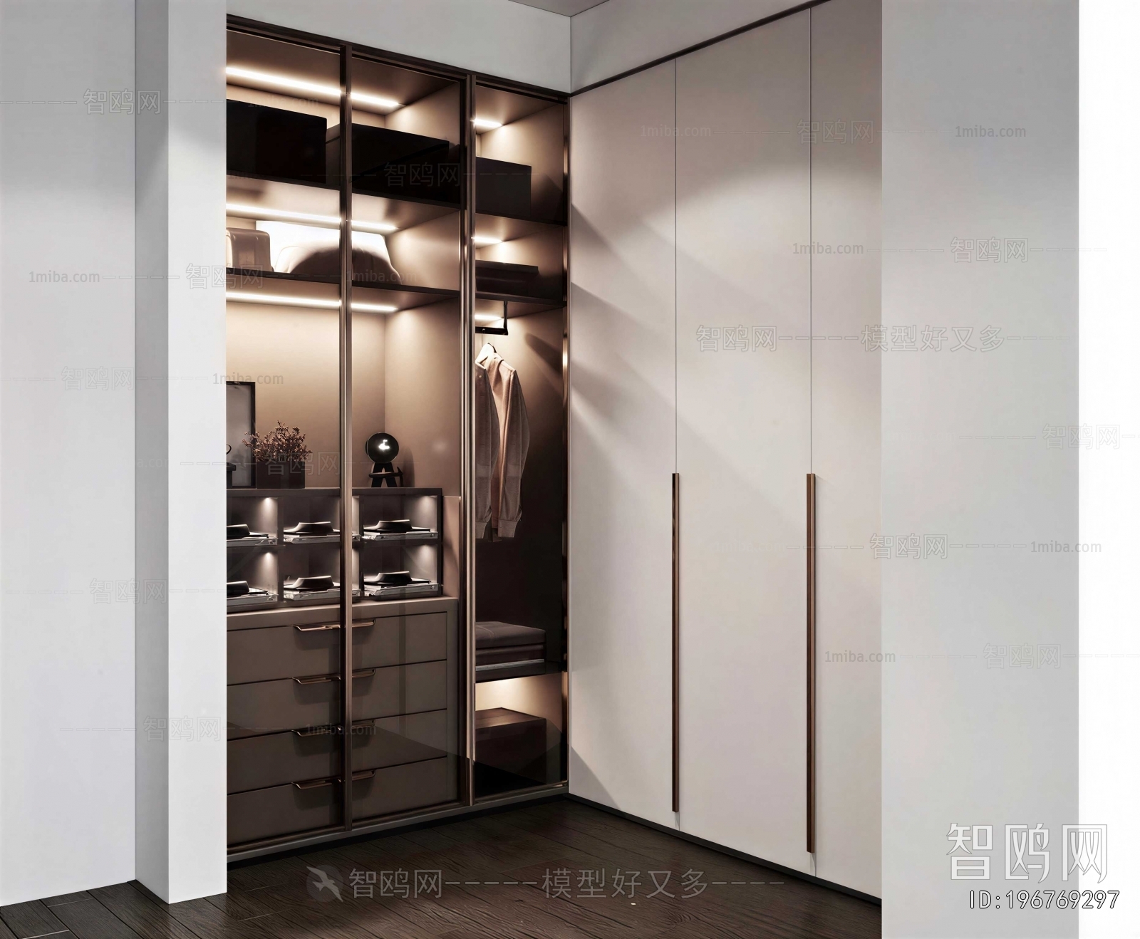 Modern Clothes Storage Area