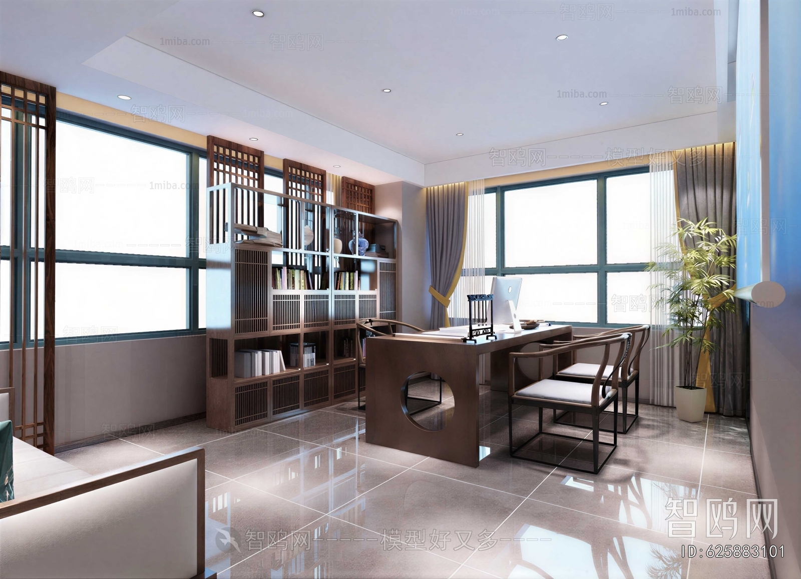 New Chinese Style Manager's Office