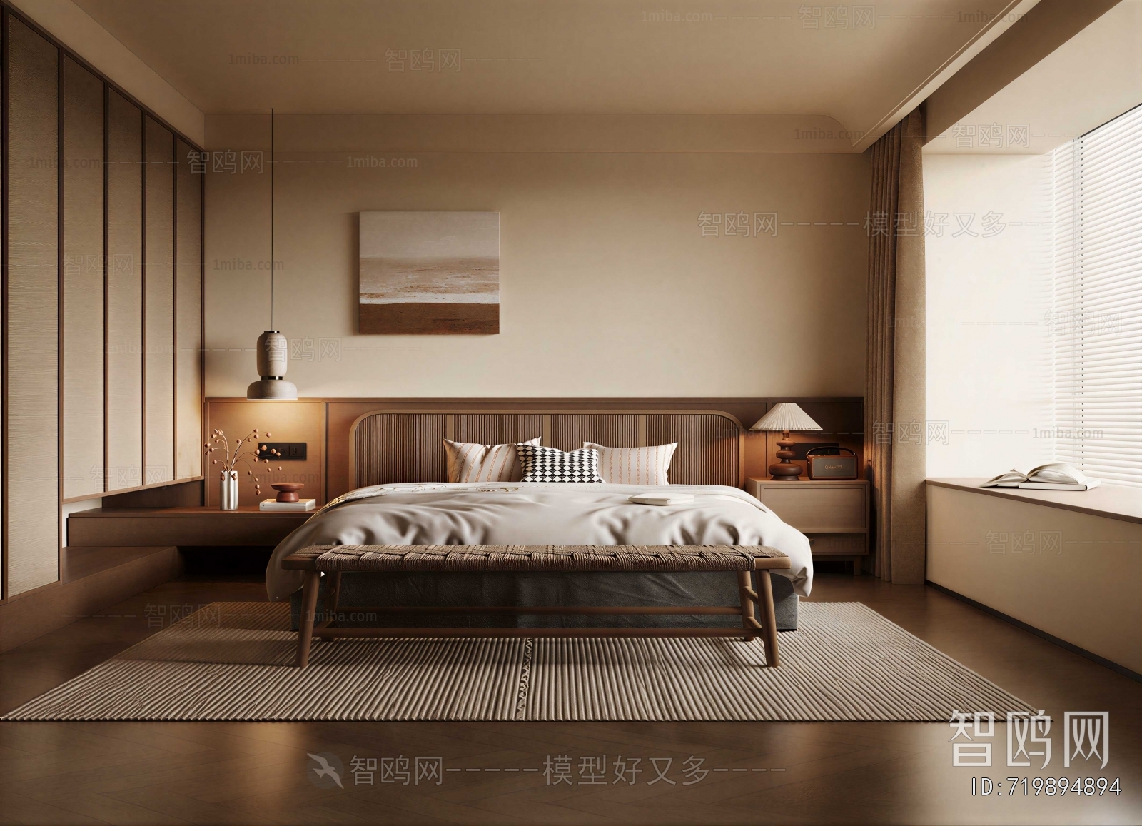 Wabi-sabi Style Bedroom