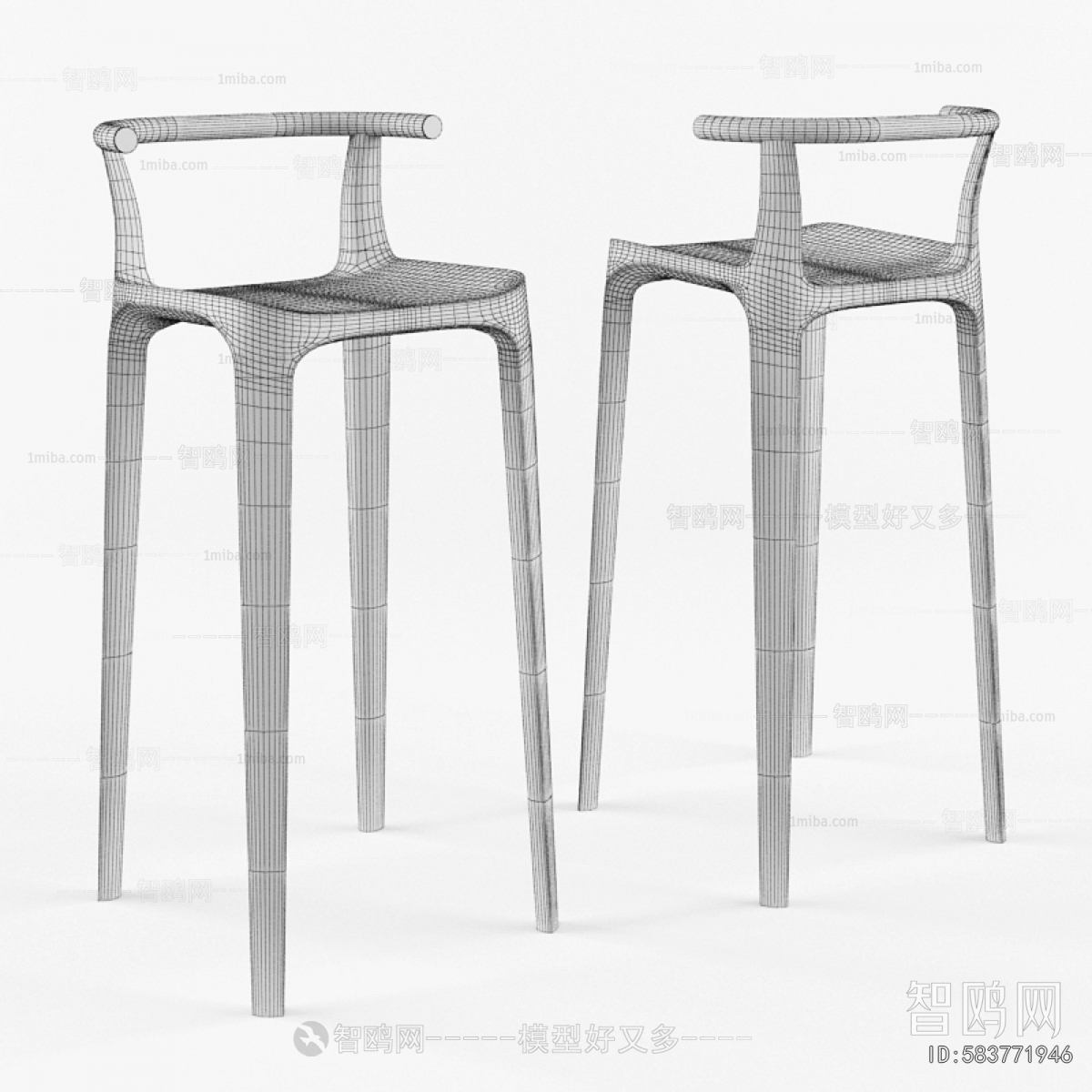 Nordic Style Bar Chair