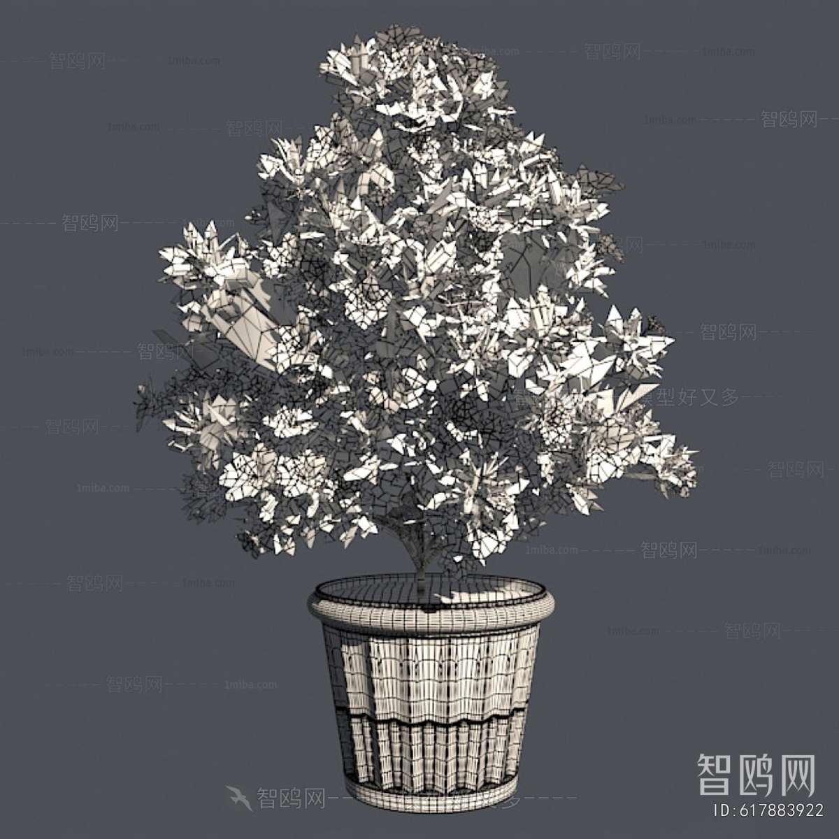 Modern Ground Green Plant Potted Plants