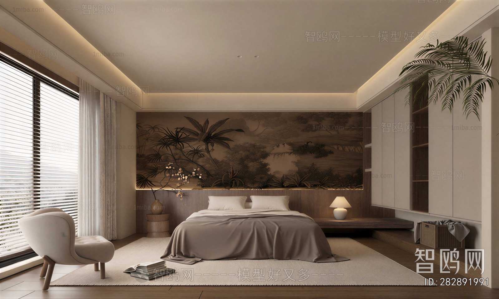 Wabi-sabi Style Bedroom