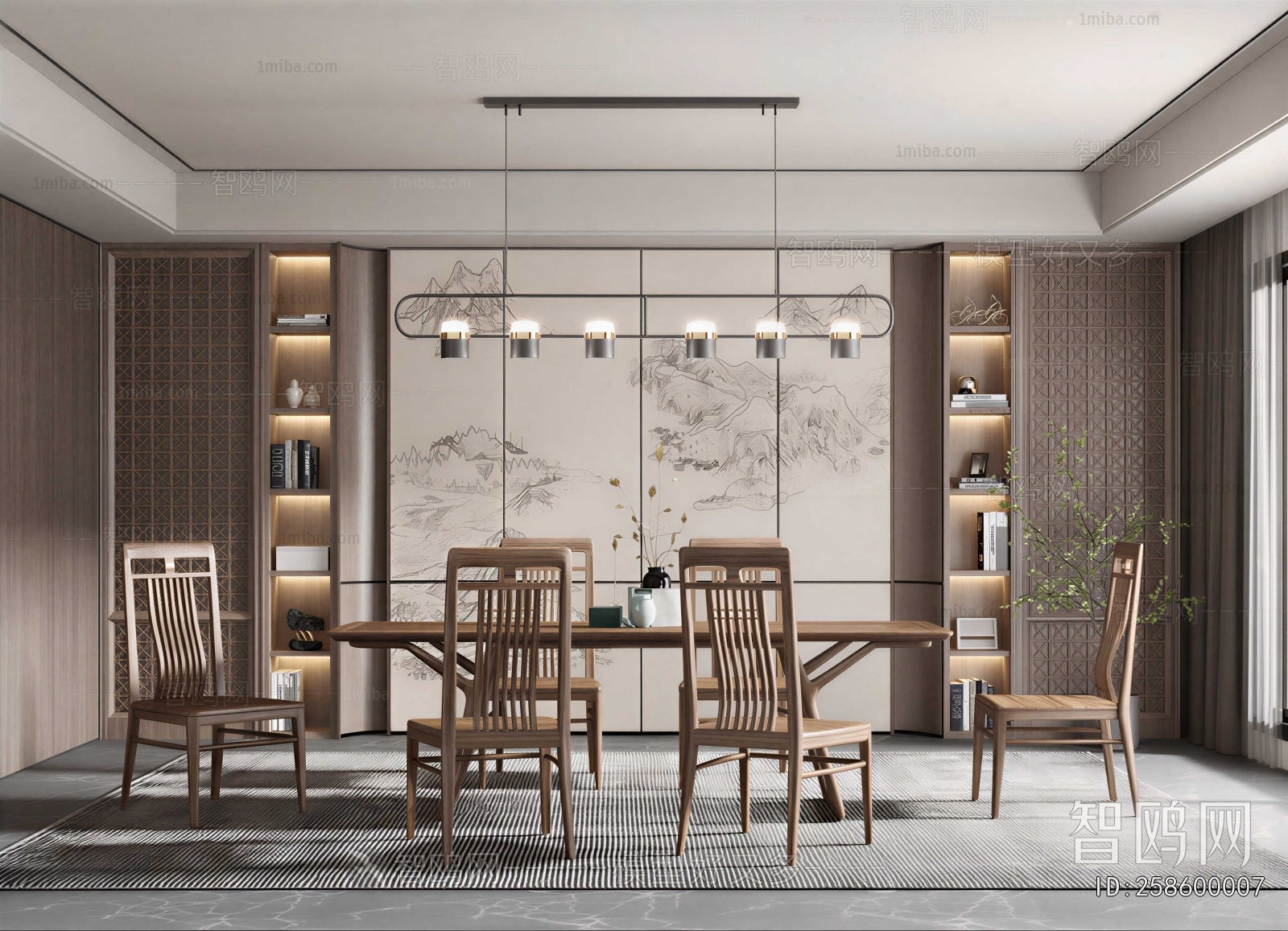 New Chinese Style Dining Room