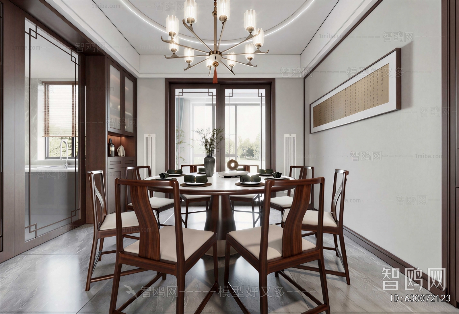 New Chinese Style Dining Room