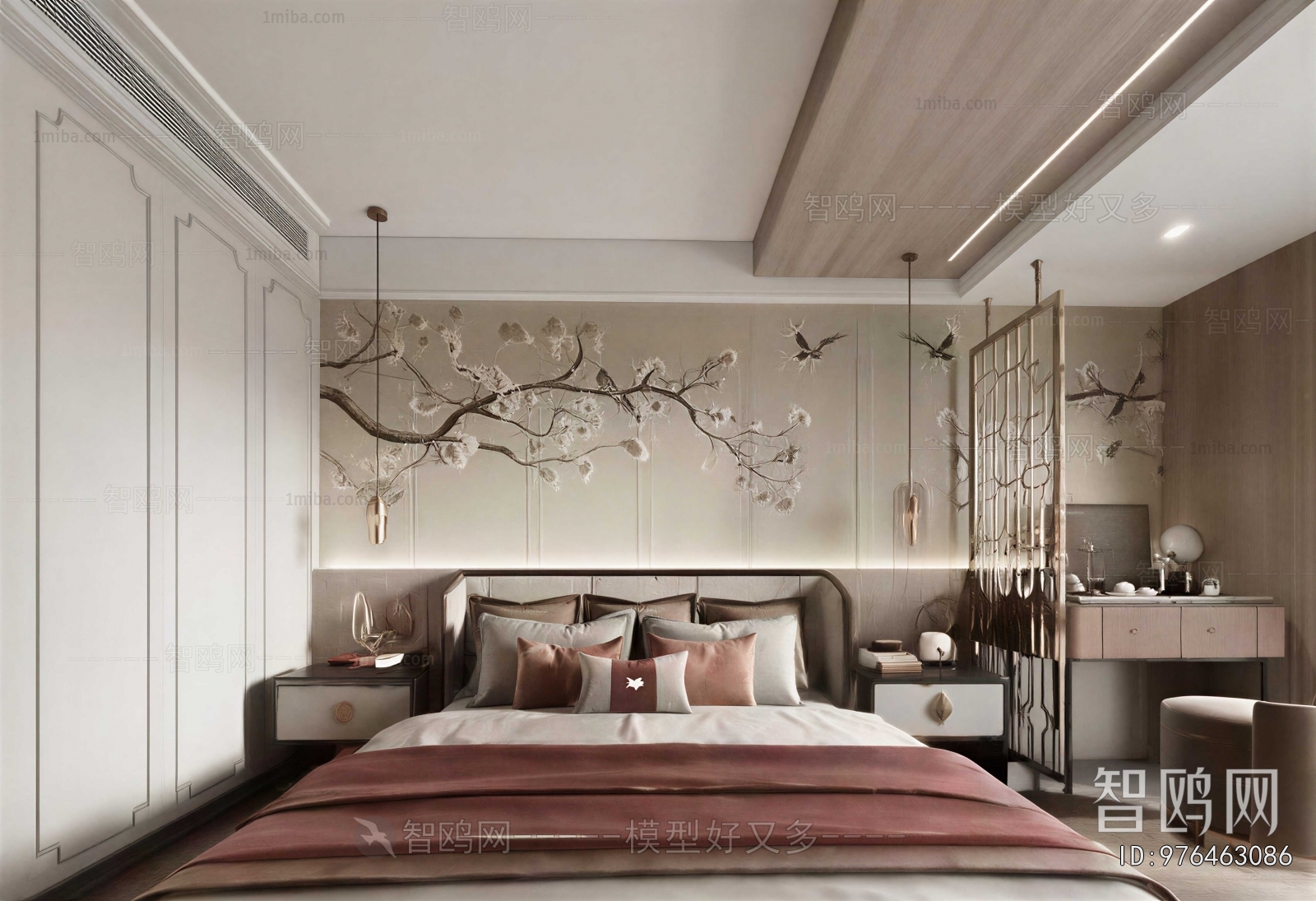New Chinese Style Bedroom