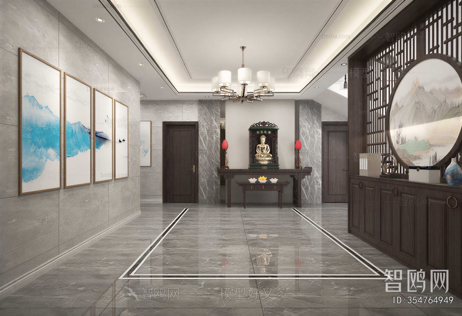 New Chinese Style Hallway